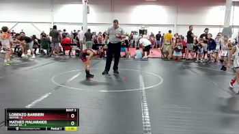 52 lbs Round 1 (6 Team) - Lorenzo Barbieri, Buxton vs Matheo Maliarakis, Savage WA