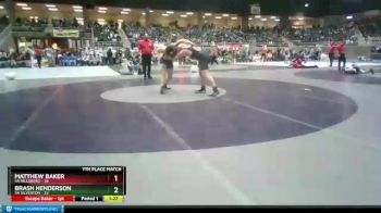 220 lbs Finals (8 Team) - Matthew Baker, 5A Hillsboro vs Brash Henderson, 5A Silverton