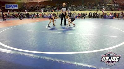 73 lbs Semifinal - Jentry Lyden, South Central Punisher Wrestling Club vs Amelia Garcia, Standfast