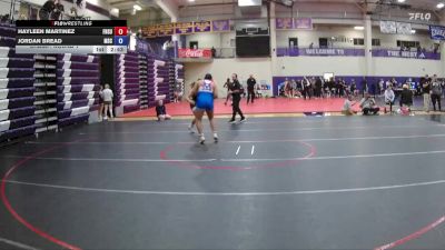 180 lbs Champ. Round 1 - Jordan Bread, Murray State vs Hayleen Martinez, Fort Hays State