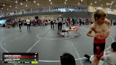 64 lbs Round 3 (6 Team) - Sawyer Woodall, Crossroads Wrestling vs Landon Walker, Rough House