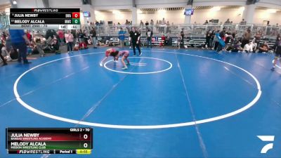 70 lbs Cons. Round 3 - Melody Alcala, Mission Wrestling Club vs Julia Newby, Bandas Wrestling Academy