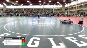 138 lbs Quarterfinal - George Binikos, Tenafly vs Joeb Rahman, Paramus