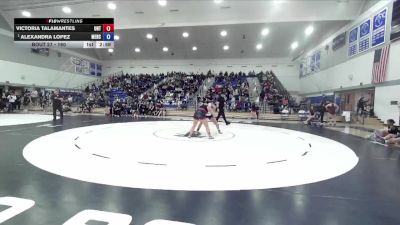 160 lbs Champ. Round 1 - Alexandra Lopez, Menlo College vs Victoria Talamantes, Unattached