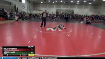 45 lbs Cons. Round 3 - Miles Wichman, Tech Team Wrestling Club vs Korbin Lanik, Park