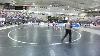 132 lbs Placement (4 Team) - Kasen Maddox, Baylor School vs Carson Brown, McCallie School