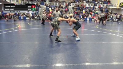 155 lbs Round Of 16 - Logan Krul, Avonworth vs Ante Abaz, Rednose W.S.