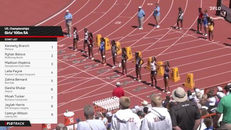 High School Girls' 100m 5A, Finals 1