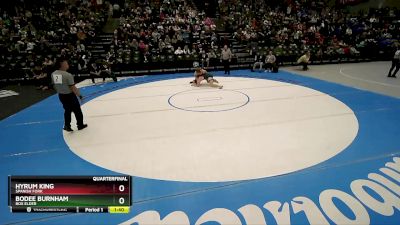 190 lbs Quarterfinal - Hyrum King, Spanish Fork vs Bodee Burnham, Box Elder