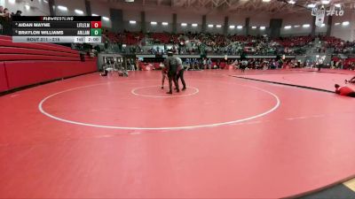 215 lbs Quarterfinal - Braylon Williams, Arlington Lamar vs Aidan Mayne, Little Elm