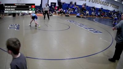 77-83 lbs Round 4 - Byron Rice, Hickory Wrestling vs Dylan Dickey, Butler