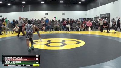 105 lbs Round 4 - Mikel Anderson, Indiana Outlaws vs Dominik Coleman, Steel Valley Renegades Wrestling Club