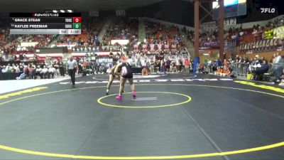 170 lbs Champ. Round 1 - Grace Stean, Tonganoxie Hs vs Kaylee Freeman, St. George-Rock Creek HS
