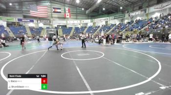 77 lbs Semifinal - Isaiah Baca, NM Bad Boyz vs Jaxon Brynildson, High Kaliber