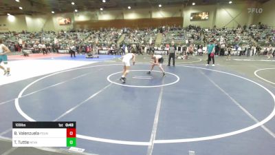 109 lbs Semifinal - Brandon Valenzuela, Pounders WC vs TAyden Tuttle, Nevada Elite