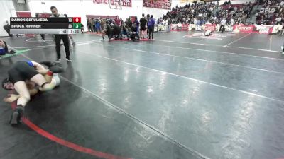 144 lbs Champ. Round 1 - Damon Sepulveda, Temescal Canyon vs Brock Riffner, San Dimas