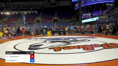 100 lbs Quarters - Landon Thoennes, MN vs Urijah Courter, IA