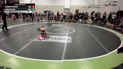 84 lbs Champ. Round 3 - Lane Weyer, Pursuit Wrestling vs Xavier Vargas, Forest Lake Wrestling Club
