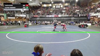 140 lbs Champ. Round 1 - Alysia Werner, Council Grove HS vs Faith Dyke, Belleville-Republic County HS
