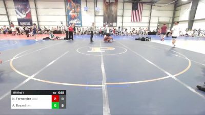 132 lbs Rr Rnd 1 - Niko Fernandez, SoCo Wrestling vs Aiden Bayard, Grit Mat Club Red