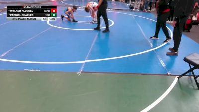 85 lbs 3rd Place Match - Zabdiel Charles, Texas Style Wrestling Club vs Walker Kloesel, Heart And Pride Wrestling Club