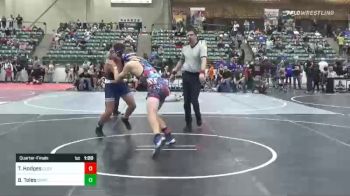 156 lbs Quarterfinal - Tyler Hodges, Clovis vs Braelen Toles, Damonte