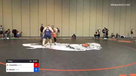 125 kg Consolation - Aaron Costello, Hawkeye Wrestling Club vs Gabriel Beyer, Arkansas Regional Training Center