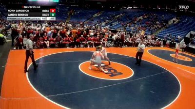 175 lbs Finals (8 Team) - Landin Benson, Coal City vs Noah Langston, Vandalia