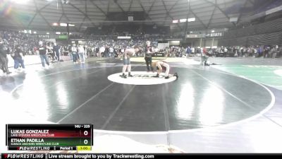 225 lbs Champ. Round 1 - Lukas Gonzalez, Lake Stevens Wrestling Club vs Ethan Padilla, Ilwaco Anchors Wrestling Club