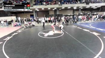 120 lbs Champ. Round 1 - Simone Dyer, Unattached vs Ciara Bolf, Unattached