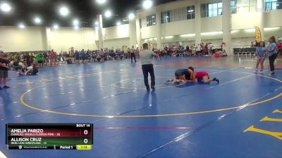 145 lbs Round 4 (8 Team) - Amelia Parizo, Charlies Angels Florida Pink vs Allison Cruz, Iron Lion Wrestling