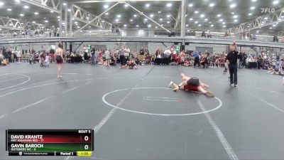 92 lbs Round 3 (4 Team) - David Krantz, Mat Assassins Red vs Gavin Baroch, Outsiders WC