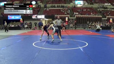 126 lbs Cons. Round 1 - Thomas Reddick, East Helena Outlaws vs Kahle Hill, Corvallis