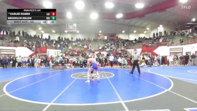 120 lbs Cons. Round 3 - Karlee Romer, Lakeland vs Brooklyn Enlow, Henryville