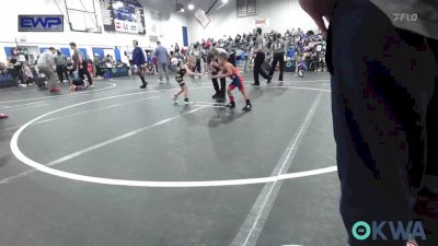 43 lbs Round Of 16 - Josiah Rosas 3, OKC Saints Wrestling vs Trevor Davidson, El Reno Wrestling Club