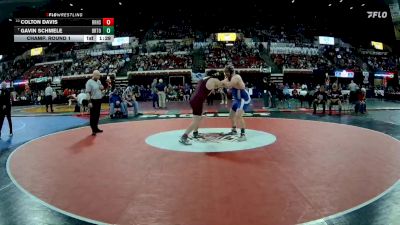 Champ. Round 1 - Gavin Schmele, Broadwater (Townsend) vs Colton Davis, Roundup