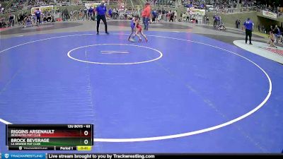 63 lbs Quarterfinal - Brock Beverage, La Grande Mat Club vs Riggins Arsenault, Deschutes Mat Club