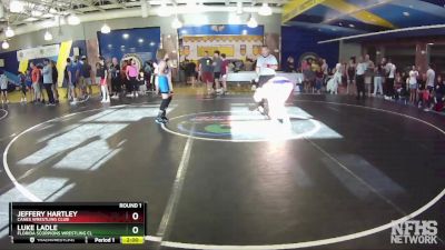 100 lbs Round 1 - Luke Ladle, Florida Scorpions Wrestling Cl vs Jeffery Hartley, Canes Wrestling Club