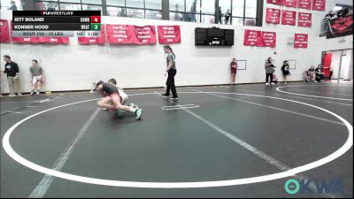 70 lbs Quarterfinal - Jett Boland, Cowboy Wrestling Club vs Konner Hood, Weatherford Youth Wrestling