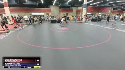 144 lbs Cons. Round 2 - Caleb Desmarais, Pirate Wrestling Club vs Jordyn Valdez, Militia Trained Mat Club