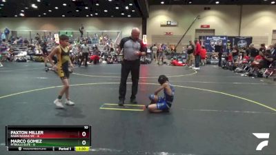 72 lbs Round 4 (6 Team) - Marco Gomez, Pitbulls Elite vs Paxton Miller, Ragin Raisins WC