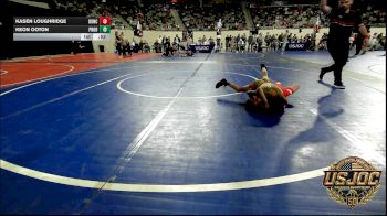 49 lbs Quarterfinal - Kasen Loughridge, Duncan Demon Wrestling vs Keon Ooton, Prodigy Elite Wrestling