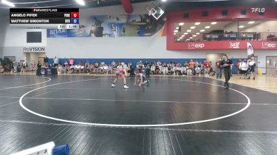 100 lbs Angelo Pifer, Pennsylvania Red vs Matthew Simonton, New York Blue