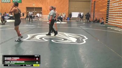 141 lbs Champ. Round 2 - Shawn Torres, Rio Hondo College vs Mark Bonenberger, Cuesta College