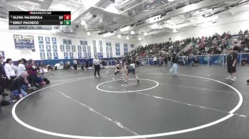 105 lbs Champ. Round 2 - Emily Pacheco, Sunny Hills vs Olivia Valenzula, Esperanza