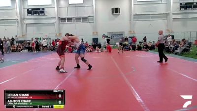 190 lbs Round 4 (8 Team) - Logan Shank, U2 Upstate Uprising vs Ashton Knauf, Carolina Brawlers