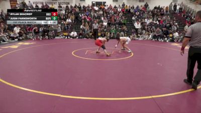 113 lbs 1st Place Match - Rylan Seacrist, Brecksville vs Jusin Farnsworth, Malvern Prep