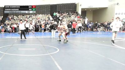 128-H lbs Consi Of 32 #1 - John D'ambrosio, Holy Cross vs Cason Vazquez, Bristol