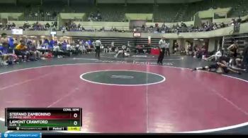 152 lbs Semis & 1st Wrestleback (8 Team) - Lamont Crawford, Klein vs Stefano Zambonino, Glenbard North