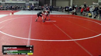 120 lbs Champ. Round 1 - Lucas Roberson, Rochester Mayo vs Brantley Klein, F/MCC